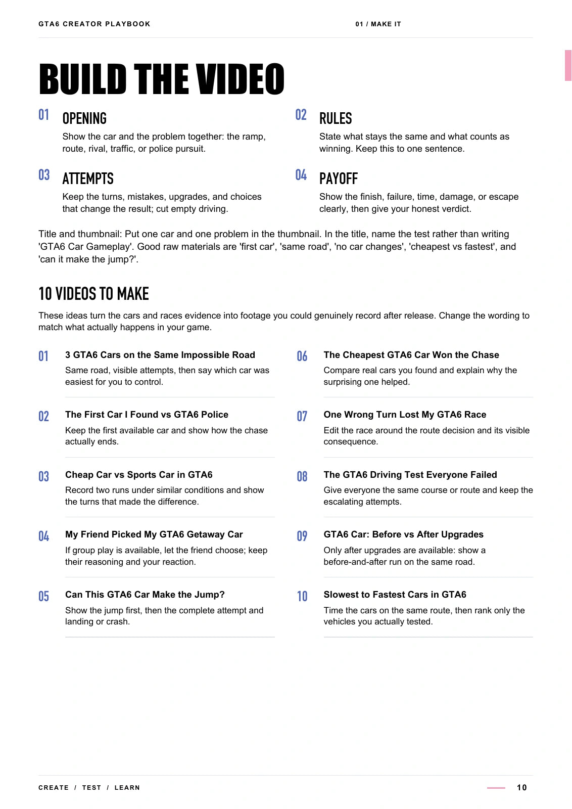 Build the video — GTA6 Content Playbook